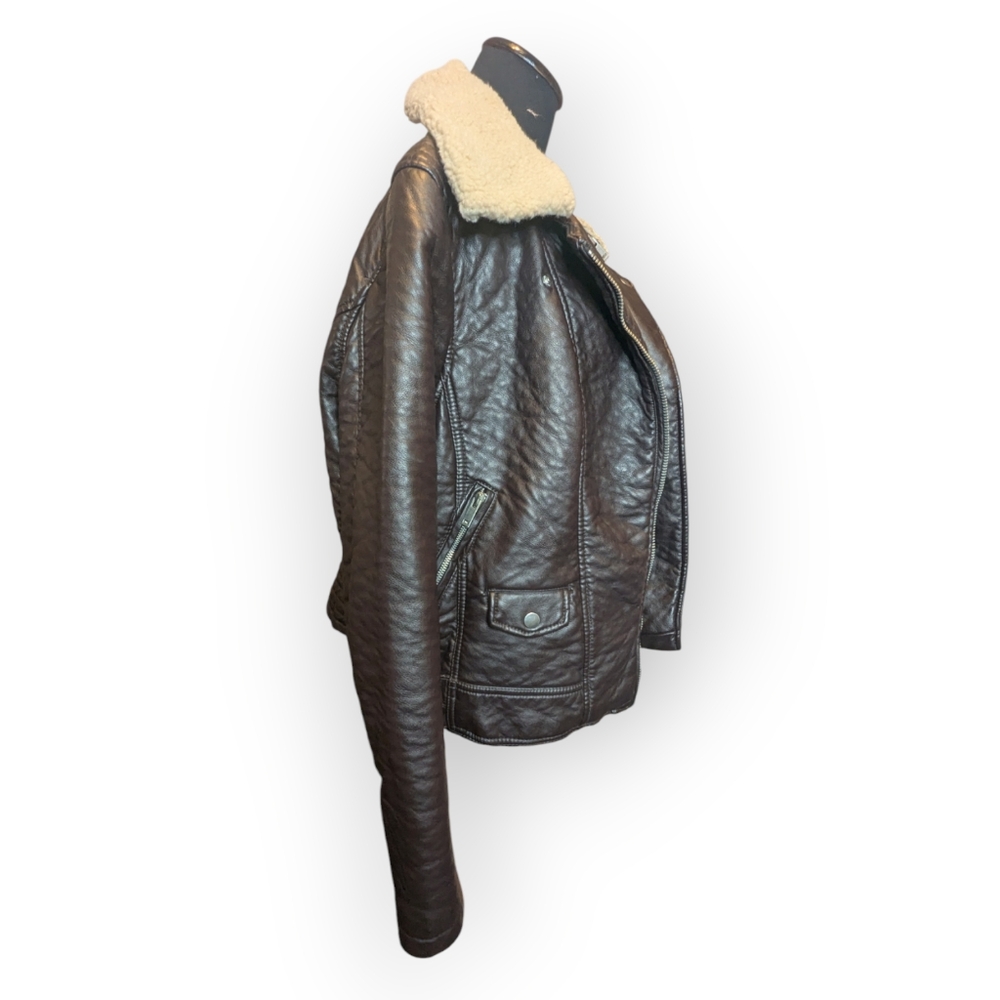 Black Rivet Bomber Jacket - image 5